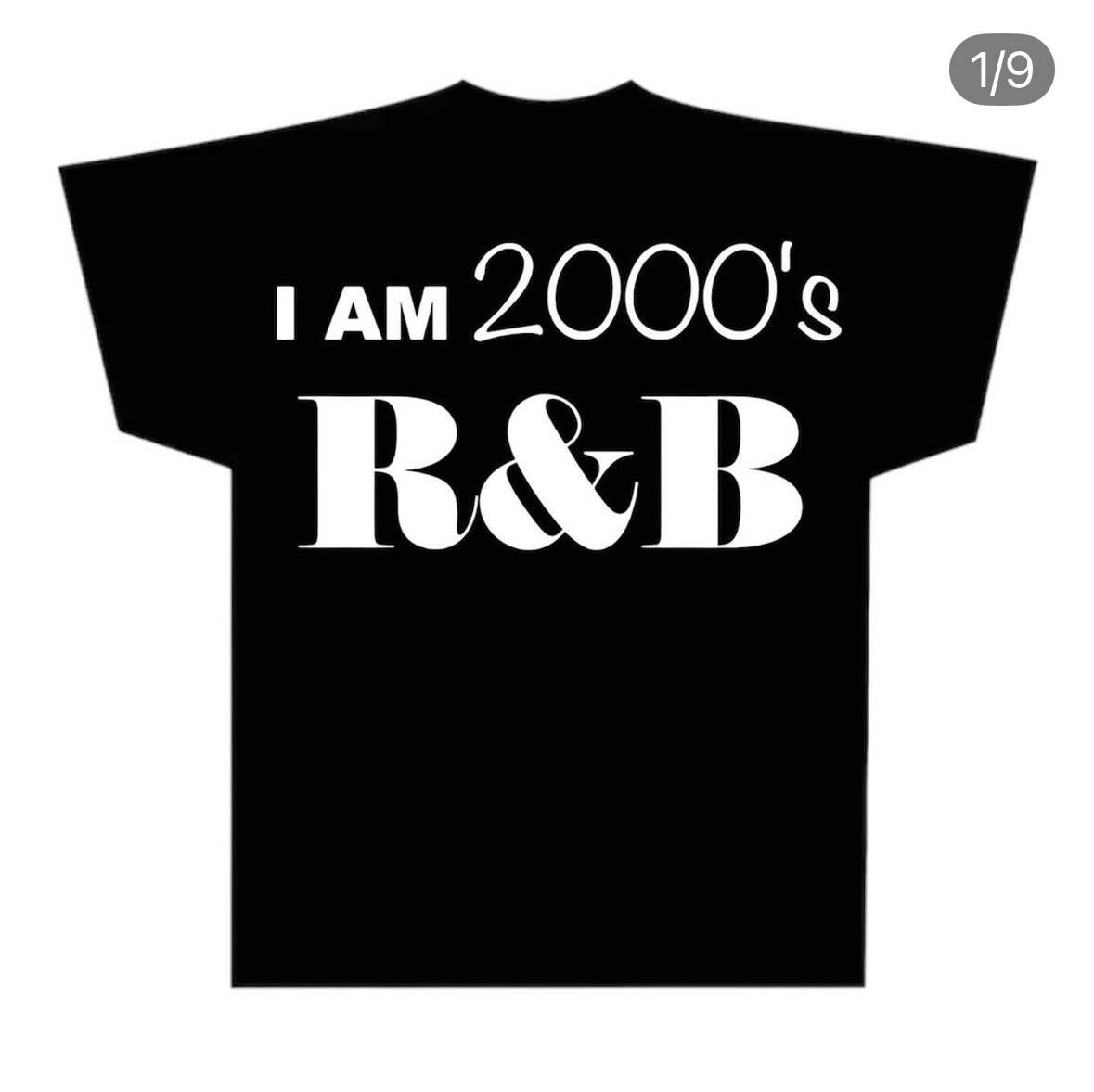 I AM 2000s R&B black tee