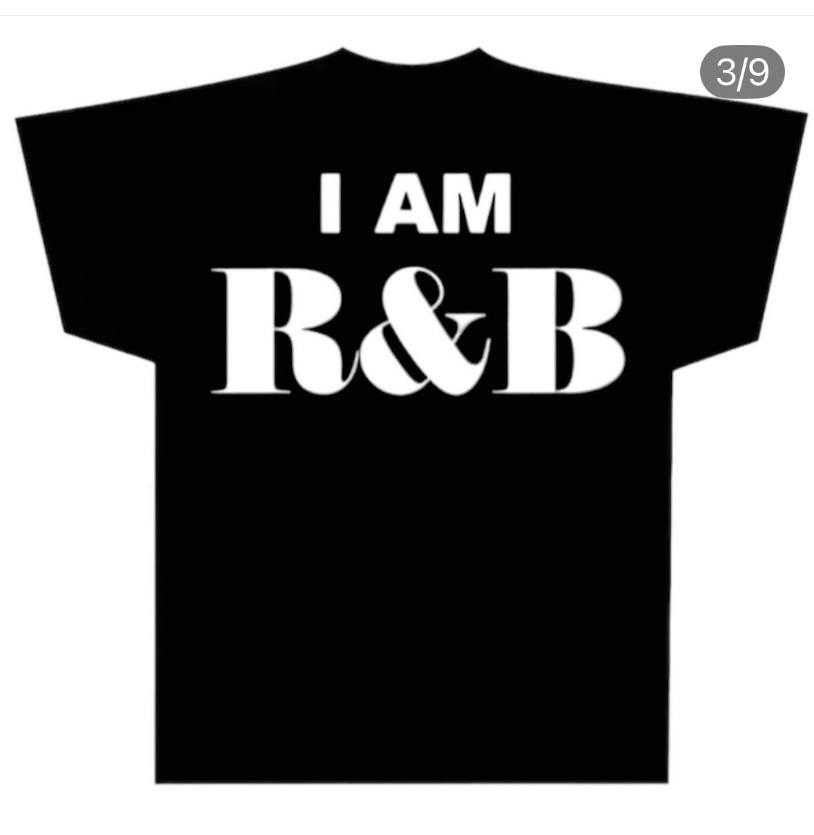 I AM R&B black tee